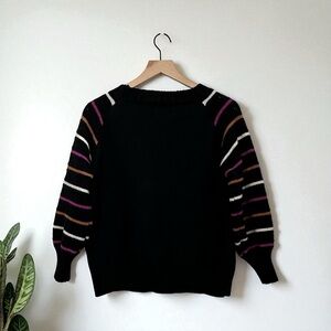 Habit Women's Black Polyester Long Sleeve Sweater Size M